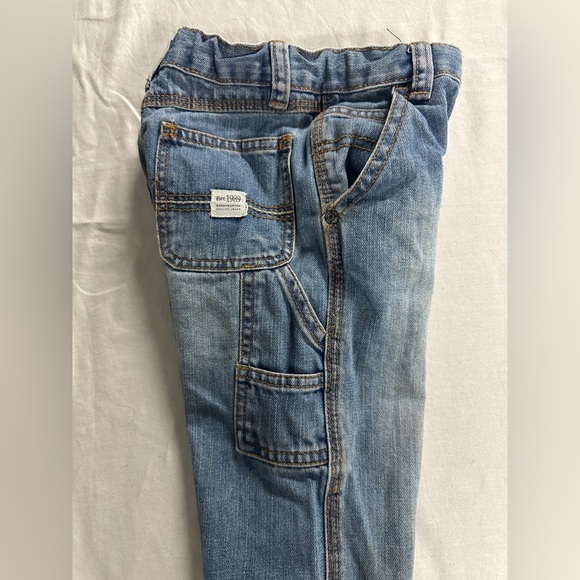 1989 Place - Classic Blue Kids Straight cut carpenter style Denim Pants - Picture 6 of 6